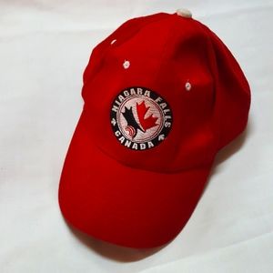Mens Niagara Falls Canada Hat. Souvenir Baseball style. Red. Unisex. EUC